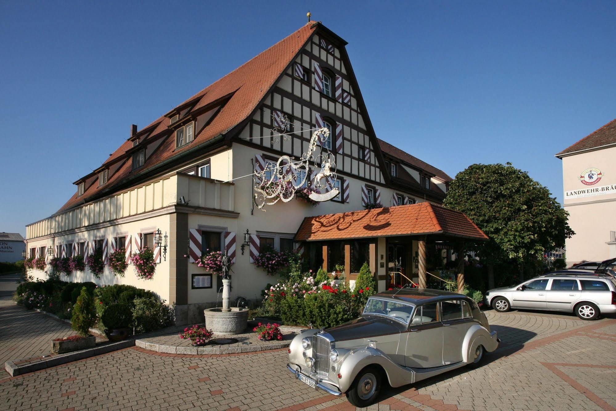 Hotel Brauereigasthof Landwehr-Braeu Reichelshofen Kültér fotó